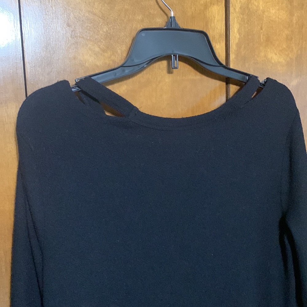 NO BOUNDARIES- Skeleton Black Long sleeve Shirt/ Open shoulder - Picture 9 of 9